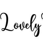 Lovely Valentine Script