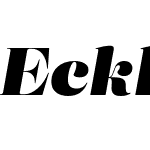 Eckhart-DisplayBlackItalic