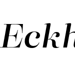 Eckhart-DisplayDemiBoldItalic