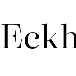Eckhart-DisplayRegular