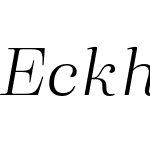 Eckhart-HeadlineBookItalic