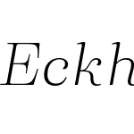 Eckhart-HeadlineLightItalic