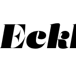 Eckhart-PosterExtraBlackItalic