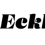 Eckhart-TextExtraBlackItalic