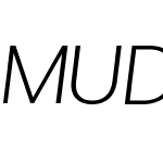 MUDKTY+WTVolkolakGrotesque-UltraLightItalic