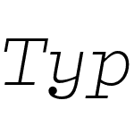 Typist Slab