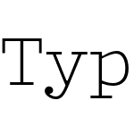 Typist Slab