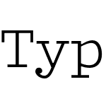 Typist Slab