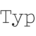 Typist Slab