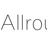 Allrounder Grotesk