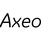 Axeo Sans Light