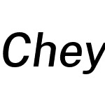 Cheyenne Sans Novus