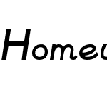 Homework font
