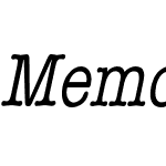 Memo Condensed