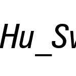 Hu_Swiss 742 Cn BT Italic