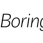 Boring Sans A