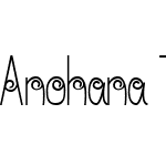 Anohana Typeface