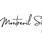 Montreuil Signature Font