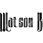 Watson Bold Inline Grunge