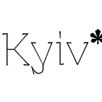 Kyiv*Type Titling