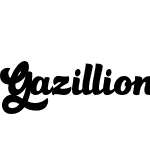 Gazillions Script Font
