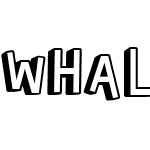 Whale of a Time Filled Font