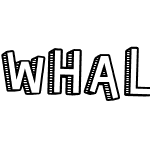 Whale of a Time Striped Font