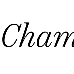 Chamberi Text