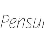 Pensum Sans