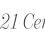 21 Cent Condensed