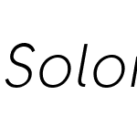 Solomon Sans