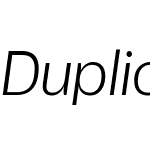 Duplicate Sans