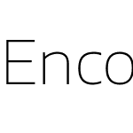 Encode Sans Expanded Thin