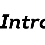 Intro Bold Italic