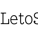 Leto Slab Condensed