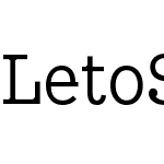 Leto Slab Condensed