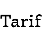 Tarif Arabic