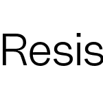 Resist Sans Text