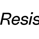 Resist Sans Text