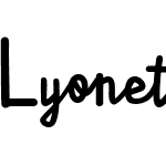 Lyonetta Handwriting