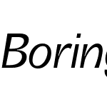 Boring Sans B Trial