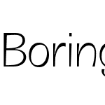 Boring Sans B Trial