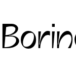 Boring Sans C Trial