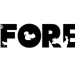 Forest Silhouette Font