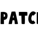 Patchwork Filled Font