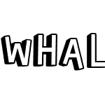 Whale of a Time Filled Font