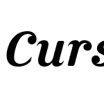 Cursive Serif