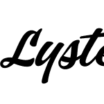 Lyster PERSONAL USE ONLY