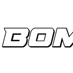 Bomber Escort Outline Italic