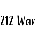 212 Warmheart Sans